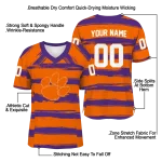 customized clemson tigers art stripe orange jersey best selling