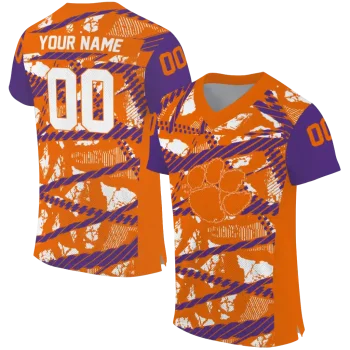 customized clemson tigers camo shatter orange jersey best selling