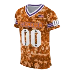 customized clemson tigers camouflage abstract orange jersey best selling