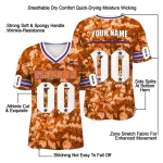 customized clemson tigers camouflage abstract orange jersey best selling