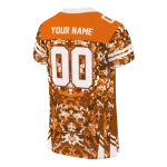 customized clemson tigers mirrored pattern orange jersey best selling