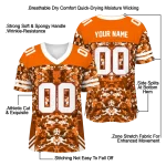 customized clemson tigers mirrored pattern orange jersey best selling