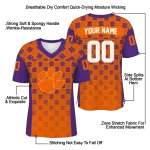 customized clemson tigers stacked rectangle orange jersey best selling