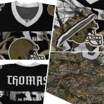 customized cleveland browns antler skull camouflage hunting jersey best selling