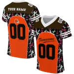 customized cleveland browns brushstroke xs orange black jersey best selling