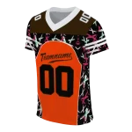 customized cleveland browns brushstroke xs orange black jersey best selling