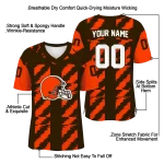 customized cleveland browns stripe block brown jersey best selling