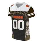 customized cleveland browns tire arrows brown black white jersey best selling