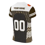 customized cleveland browns tire arrows brown black white jersey best selling