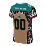 customized coastal carolina chanticleers brushstroke xs gold black jersey best selling