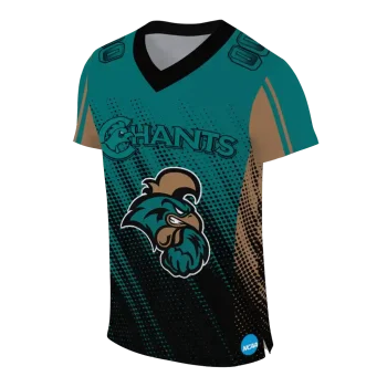 customized coastal carolina chanticleers halftone flow green black jersey fashion forward