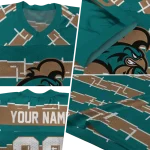 customized coastal carolina chanticleers layered grids green jersey best selling