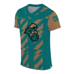 customized coastal carolina chanticleers stripe block green jersey best selling