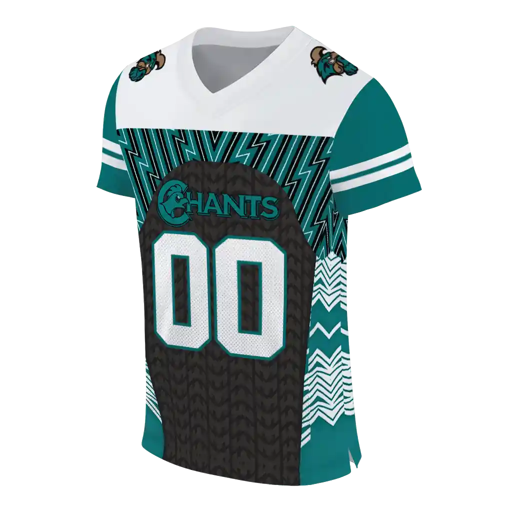 customized coastal carolina chanticleers tire arrows green black white jersey fashion forward customized coastal carolina chanticleers tire arrows green black white jersey fashion forward