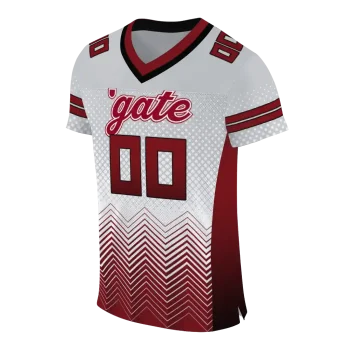 customized colgate raiders halftone sweep gray black jersey fashion forward