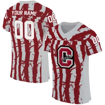 customized colgate raiders stripe splatter maroon jersey best selling