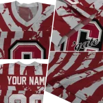 customized colgate raiders stripe splatter maroon jersey best selling