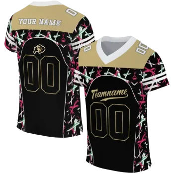 customized colorado buffaloes brushstroke xs black jersey best selling