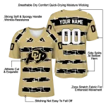 customized colorado buffaloes layered grids gold jersey best selling