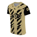 customized colorado buffaloes stripe block gold jersey best selling