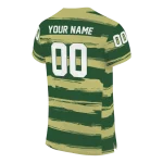 customized colorado state rams art stripe green jersey best selling