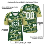 customized colorado state rams camo shatter green jersey best selling