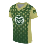 customized colorado state rams stacked rectangle green jersey best selling