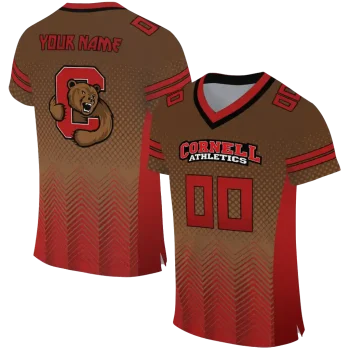 customized cornell big red halftone sweep brown black jersey best selling