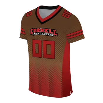 customized cornell big red halftone sweep brown black jersey fashion forward