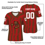 customized cornell big red stripe splatter red jersey best selling
