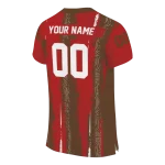 customized cornell big red striped texture red jersey best selling