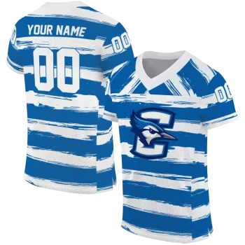 customized creighton bluejays art stripe blue jersey best selling
