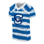 customized creighton bluejays art stripe blue jersey best selling