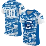 customized creighton bluejays camo shatter blue jersey best selling