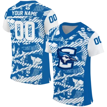 customized creighton bluejays camo shatter blue jersey best selling