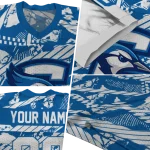 customized creighton bluejays camo shatter blue jersey best selling