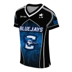 customized creighton bluejays halftone slant blue black jersey best selling