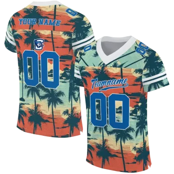 customized creighton bluejays horizon palm sunset jersey best selling