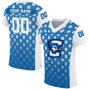 customized creighton bluejays stacked rectangle blue jersey best selling