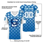 customized creighton bluejays stacked rectangle blue jersey best selling