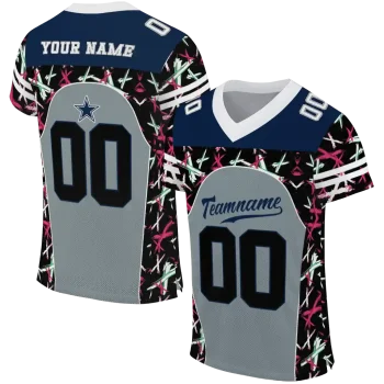 customized dallas cowboys brushstroke xs silver black jersey best selling