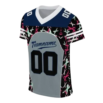 customized dallas cowboys brushstroke xs silver black jersey fashion forward