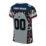 customized dallas cowboys brushstroke xs silver black jersey best selling