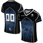 customized dallas cowboys halftone slant blue black jersey best selling