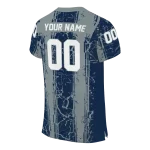 customized dallas cowboys rugged stripes blue jersey best selling