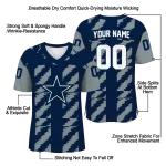 customized dallas cowboys stripe block blue jersey best selling
