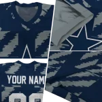 customized dallas cowboys stripe block blue jersey best selling
