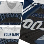 customized dallas cowboys tire arrows blue black white jersey best selling