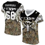customized denver broncos antler skull camouflage hunting jersey best selling