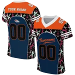 customized denver broncos brushstroke xs blue black jersey best selling